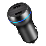 Caricatore auto doppia porta USB-C 40W ricarica rapida
