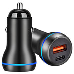 Caricatore auto USB-C 38W PD 20W + QC3.0 doppia porta