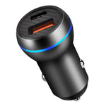 Caricatore auto USB-C 38W PD 20W + QC3.0 doppia porta