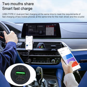 TE-339PD 3.1A PD USB-C / Type-C + interfaccia USB Mini caricabatteria da auto a ricarica rapida