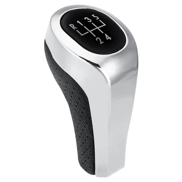 Pomello della leva del cambio argento opaco a 5 velocità per auto per BMW, 5-speed Matte Silver