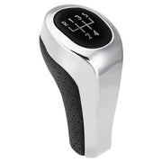 Pomello della leva del cambio argento opaco a 5 velocità per auto per BMW, 5-speed Matte Silver
