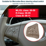 Pannello pulsanti interruttore volante a 5 pulsanti lato sinistro per auto 1648200010 per Mercedes-Benz W164, guida a sinistra, Left Side 5-button (Black), Left Side 5-button (Coffee), Left Side 5-button (Grey)