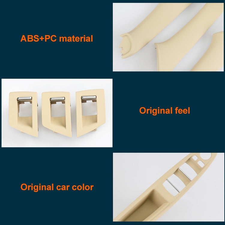 Versione importata per auto, maniglia interna delle porte, copertura del rivestimento 5141 7225 873 per BMW F10 F18, guida a sinistra, Imported Version (Dark Coffee), Imported Version (Beige White), Imported Version (Grey), Imported Version (Beige)    ...