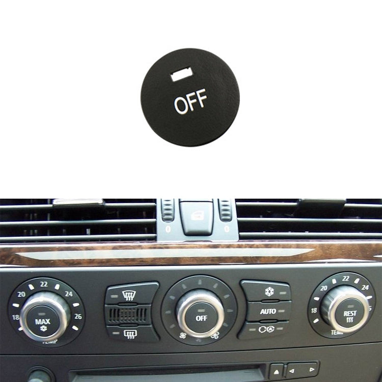 Tasto interruttore sul pannello del condizionatore d'aria per auto Tasto OFF 6131 9250 196-1 per BMW E60 2003-2010, guida a sinistra, OFF