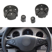 Pannello pulsanti interruttore volante auto da 1 paio per Mercedes-Benz W204 2007-2014, guida a sinistra, 1 Pair (Black), 1 Pair (Grey), 1 Pair (Beige), 1 Pair (Brown)