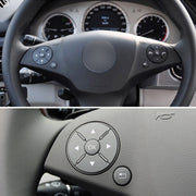 Pannello pulsanti interruttore volante auto da 1 paio per Mercedes-Benz W204 2007-2014, guida a sinistra, 1 Pair (Black), 1 Pair (Grey), 1 Pair (Beige), 1 Pair (Brown)