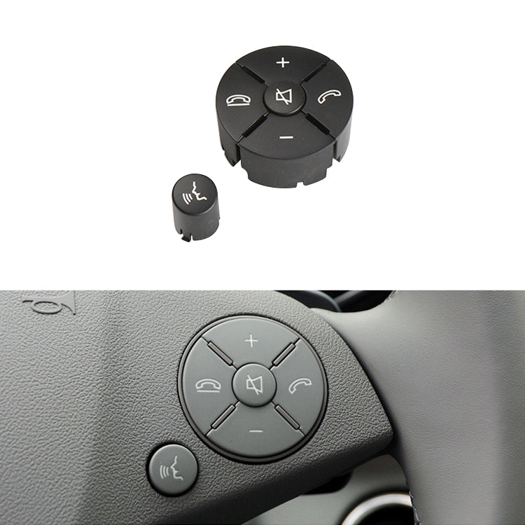 Pannello pulsanti interruttore volante lato destro auto per Mercedes-Benz W204 2007-2014, guida a sinistra, Right Side (Black), Right Side (Grey), Right Side (Beige), Right Side (Brown)