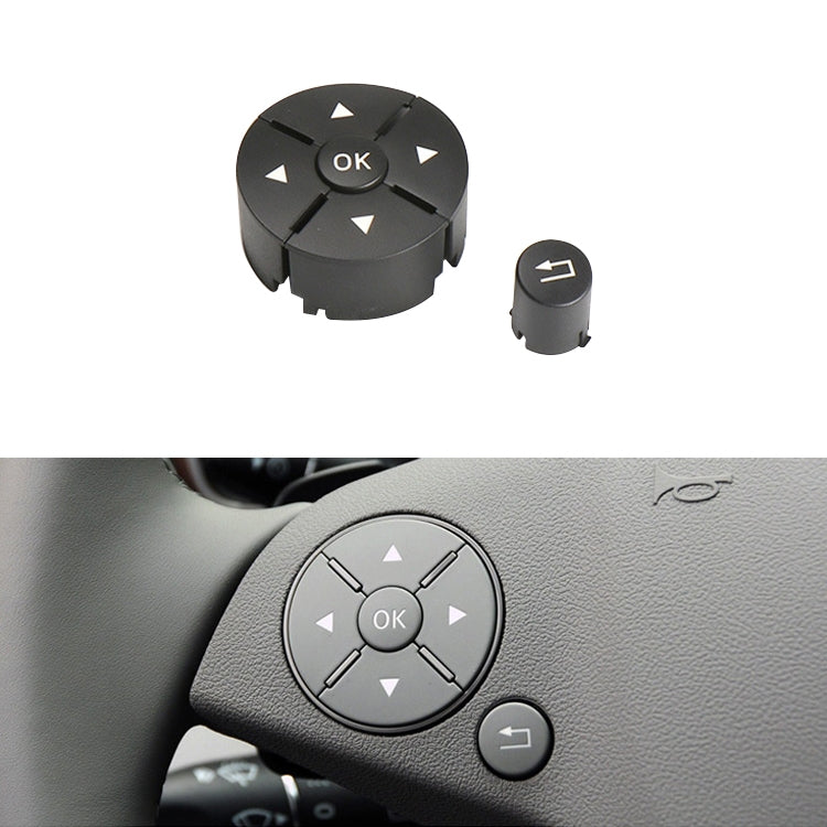 Pannello pulsanti interruttore volante lato sinistro per auto per Mercedes-Benz W204 2007-2014, guida a sinistra, Left Side (Black), Left Side (Grey), Left Side (Beige), Left Side (Brown)