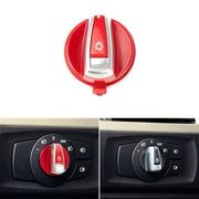 Rivestimento della manopola del pulsante dell'interruttore dei fari dell'auto 6131 6932 796 per BMW X1 2009-2015, guida a sinistra