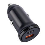 Caricatore auto doppia porta USB-C PD 20W e USB QC 3.0