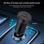 Caricatore auto doppia porta USB-C PD 20W e USB QC 3.0