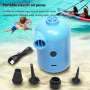 Pompa ad aria elettrica USB HT-426 per letto gonfiabile per gommoni, HT-426 (Blue), HT-426 (White)