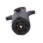 Tester di circuito per cablaggio luci per rimorchio a lama a 7 vie da 12 V Adattatore rotondo Tester di segnale per spina americana a 7 pin, Signal Tester