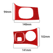 Adesivo per pannello chiave faro auto 3 in 1 in fibra di carbonio per Chevrolet Corvette C5 1998-2004, guida a sinistra, 3 in 1 Headlight Key Panel Sticker