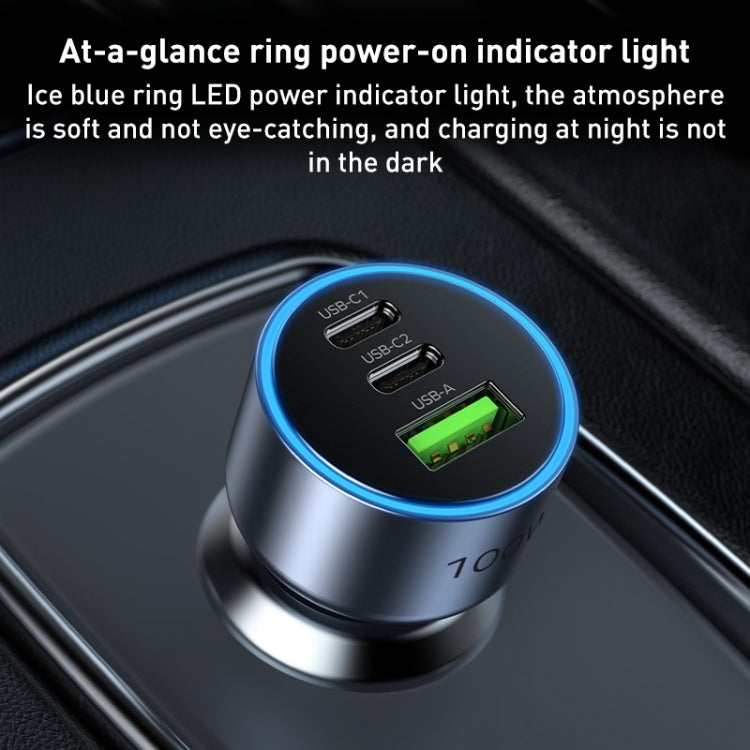 Caricatore auto MOMAX USB-C 100W a 3 porte