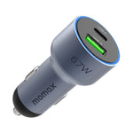 Caricatore auto MOMAX 67W USB-C + USB-A doppia porta