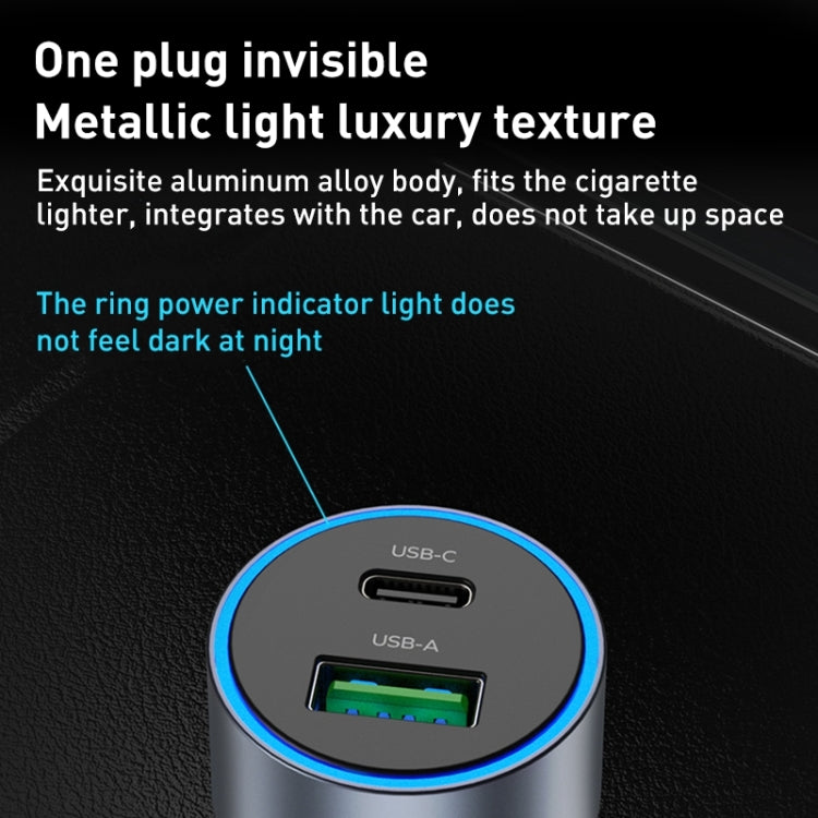 Caricatore auto MOMAX 67W USB-C + USB-A doppia porta