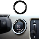Per BMW Serie 3 E90/E92/E93 2009-2012 Auto con un pulsante di avvio in fibra di carbonio Anello di rivestimento, guida a destra e a sinistra universale, Car One-button Start