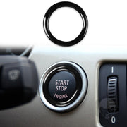 Per BMW Serie 3 E90/E92/E93 2009-2012 Auto con un pulsante di avvio in fibra di carbonio Anello di rivestimento, guida a destra e a sinistra universale, Car One-button Start