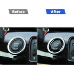 Per BMW Serie 3 E90/E92/E93 2009-2012 Auto con un pulsante di avvio in fibra di carbonio Anello di rivestimento, guida a destra e a sinistra universale, Car One-button Start