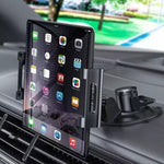 Supporto per tablet per cruscotto auto, staffa per parabrezza a ventosa in PU, PU Suction Cup