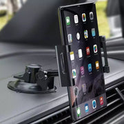 Supporto per tablet per cruscotto dell'auto, staffa per parabrezza a ventosa in PU + vassoio, PU Suction Cup + Tray