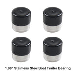 Cuscinetti mozzo per rimorchio per barche in acciaio inossidabile 4 in 1 da 1,98 pollici con coperture protettive, Trailer Hub Bearings