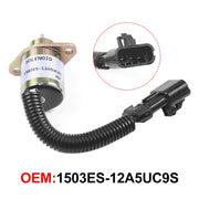Elettrovalvola di arresto carburante per escavatore per Kubota V1505 R90 1503ES-12A5UC9S, For Kubota V1505