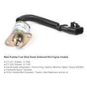 Elettrovalvola di arresto carburante per escavatore per Kubota V1505 R90 1503ES-12A5UC9S, For Kubota V1505