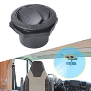 Bocchetta di uscita aria CA rotonda universale da 60 mm per camper, autobus, barca, yacht, condizionatore d'aria automatico, parti di ricambio, accessori per auto, A Style (Grey), A Style (Black)