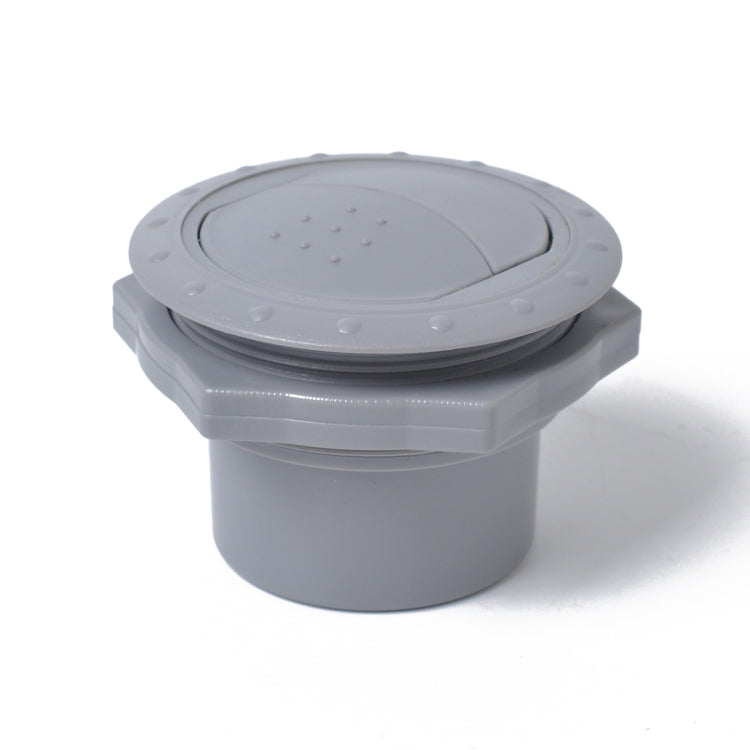Bocchetta di uscita aria CA rotonda universale da 60 mm per camper, autobus, barca, yacht, condizionatore d'aria automatico, parti di ricambio, accessori per auto, A Style (Grey), A Style (Black)