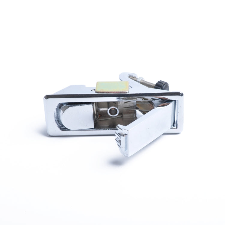 Chiusura a compressione azionata manualmente con leva regolabile in lega di zinco argentata con grilletto rialzato per camper/rimorchio, senza bloccaggio, Silver