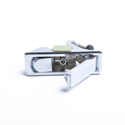 Chiusura a compressione azionata manualmente con leva regolabile in lega di zinco argentata con grilletto rialzato per camper/rimorchio, senza bloccaggio, Silver