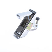 Chiusura a compressione azionata manualmente con leva regolabile in lega di zinco argentata con grilletto rialzato per camper/rimorchio, senza bloccaggio, Silver