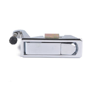 Chiusura a compressione azionata manualmente con leva regolabile in lega di zinco argentata con grilletto rialzato per camper/rimorchio, senza bloccaggio, Silver