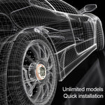 4 LED solari per pneumatici auto con telecomando IR