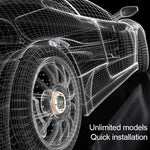 4 LED solari per pneumatici auto con telecomando IR