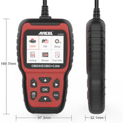 Strumento di diagnostica per auto con lettore motore scanner Ancel AS500 OBDII, AS500