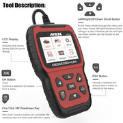 Strumento di diagnostica per auto con lettore motore scanner Ancel AS500 OBDII, AS500