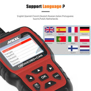 Strumento di diagnostica per auto con lettore motore scanner Ancel AS500 OBDII, AS500