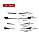 Per Mazda 3 Axela 2010-2013 Adesivo decorativo 8 in 1 per maniglia per portiera auto, guida a destra e a sinistra universale, Door Push Handle