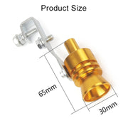 Fischio universale per tubo di scarico Turbo Sound in alluminio, simulatore per auto/moto, dimensioni: L, diametro esterno: 30 mm, Size: L (Black), Size: L (Gold), Size: L (Blue), Size: L (Red), Size: L (Silver)