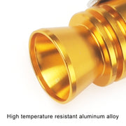 Fischio universale per tubo di scarico Turbo Sound in alluminio, simulatore per auto/moto, dimensioni: L, diametro esterno: 30 mm, Size: L (Black), Size: L (Gold), Size: L (Blue), Size: L (Red), Size: L (Silver)