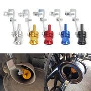 Universale in alluminio Turbo Sound marmitta di scarico fischio per auto/moto simulatore Whistler, dimensione: M, diametro esterno: 23 mm, Size: M (Black), Size: M (Gold), Size: M (Blue), Size: M (Red), Size: M (Silver)