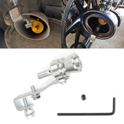 Universale in alluminio Turbo Sound marmitta di scarico fischio per auto/moto simulatore Whistler, dimensione: M, diametro esterno: 23 mm, Size: M (Black), Size: M (Gold), Size: M (Blue), Size: M (Red), Size: M (Silver)