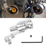 Fischio universale per tubo di scarico Turbo Sound in alluminio, simulatore per auto/moto, dimensioni: XL, diametro esterno: 35 mm, Size: XL (Black), Size: XL (Gold), Size: XL (Blue), Size: XL (Red), Size: XL (Silver)