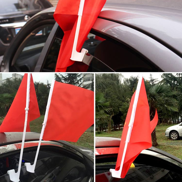 Asta portabandiera in plastica per finestrino dell'auto da 10 pezzi da 43 cm, senza bandiera, 43cm
