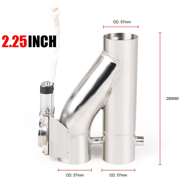 Tubo per valvola di scarico elettrica telecomandata per auto CNSPEED Y Shape 2 in 1, dimensioni: 2,25 pollici, Size: 2.25 inch