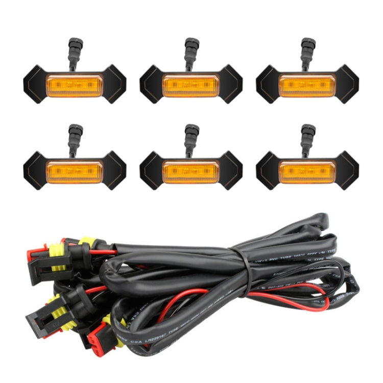 Per Toyota Tacoma TRD 2016-2019 6 in 1 LED per auto sulla griglia anteriore, luci di marcia diurna e luci larghe, 6 in 1